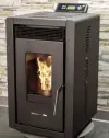 Alpine by ComfortBilt HP40 - Compact Small Pellet Stove Black America's Smallest Pellet Stove