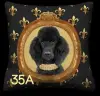 Black Poodle - Black & Gold