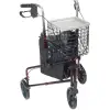 3 Wheel Rollator Walker with Basket Tray and Pouch