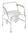 Steel Drop Arm Commode