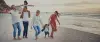family on the beach