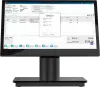 A computer monitor displays a point-of-sale system with an open loyalty points popup window.