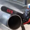 ICS chainsaw cutting pipe