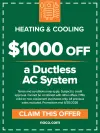 $1,000 off ductless system coupon