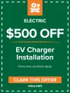 EV charger installation coupon