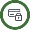 secure credit card payment icon