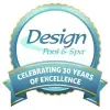 Design Pool & Spa logo commemorating their 30th anniversary.