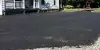 A new driveway outside of a house.