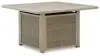 Cliff Trails - Square Fire Pit Table - Beige