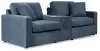 Modmax - 3-Piece Sectional Sofa With Storage Console - Fabric - Ink