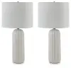 Clarkland - Ceramic Table Lamp (Set of 2) - White