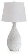 Wyattford - Metal Table Lamp - White / Black