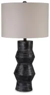 Kerbert - Terracotta Table Lamp - Distressed Black