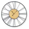 Brockett - Wall Clock - Black / Natural