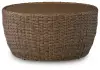 Double Point - Round Cocktail Table - Beige