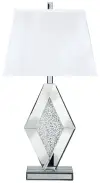 Prunella - Mirror Table Lamp  - Silver Finish