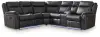 Sultan Meadow - 2-Piece Reclining Sectional - Carbon