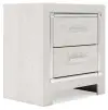 Altyra - Two Drawer Night Stand - White