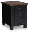 Wildenauer - Chair Side End Table - Brown / Black