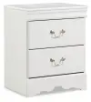 Anarasia - Two Drawer Night Stand - White