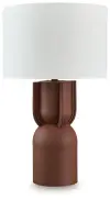 Rowandale - Metal Table Lamp - Brick Red