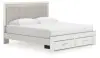 Zuraleus - Upholstered Panel Platform Storage Bed