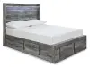 Baystorm - Twin/Full Platform Rails - Gray