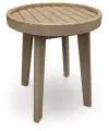 Marina Sun - Round End Table - Beige
