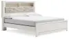 Altyra - King Bookcase Panel Bed - White