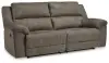 Laresview - 2 Seat Reclining Sofa - Fossil