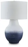 Dashland - Metal Table Lamp - White / Navy