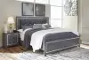 Lodanna - King Panel Rails - Gray