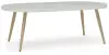 Seton Creek - Oval Dining Table With Umb Opt - White