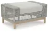 Seton Creek - Ottoman With Cushion - Gray