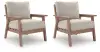Grover Beach - Lounge Chair With Cushion (Set of 2) - Driftwood