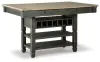 Tyler Creek - Rectangular Dining Room Counter Table - Black / Gray