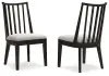 Galliden - Dining Upholstered Side Chair (Set of 2) - Black