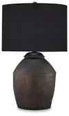 Naareman - Terracotta Table Lamp - Metallic Black