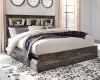 Drystan - Panel Bookcase Bed
