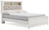 Altyra - Queen Panel Bookcase Bed With Roll Slats - White