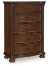 Lavinton - Five Drawer Chest - Brown