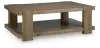 Flangren - Rectangular Cocktail Table - Light Brown
