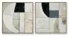 Bexlen - Wall Art Set (Set of 2) - Tan / Taupe / Black