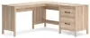 Battelle - 60" Home Office Desk With Return - Tan