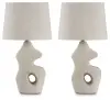 Chadrich - Paper Table Lamp (Set of 2) - Antique Beige