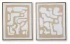 Waldett - Wall Art Set (Set of 2) - Beige / White