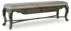 Maylee - Upholstered Storage Bench - Dark Brown