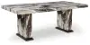 Jeshina - Dining Table - Dark Brown / Beige