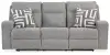 Biscoe - Power Reclining Sofa With Adj Headrest - Pewter