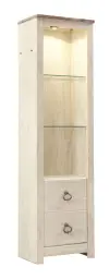 Willowton - Pier - 2 Shelves - Whitewash